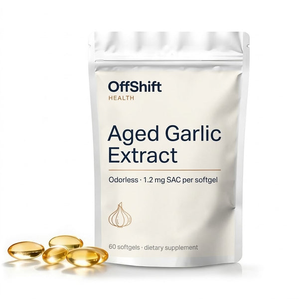 OffShift Aged Garlic Extract, 60 softgels